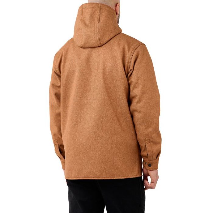 .105022. Relaxed fit heavyweight hooded shirt jacket