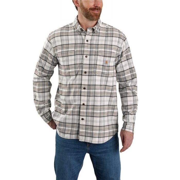 .105432. Midweight flannel L/S plaid shirt