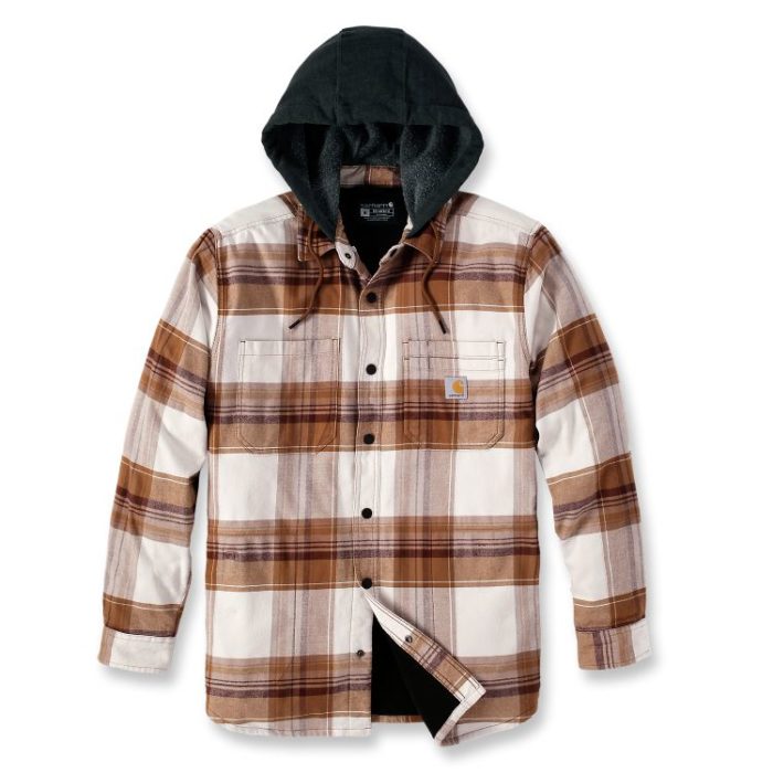 .105938. Flannel sherpa-lined shirt jac